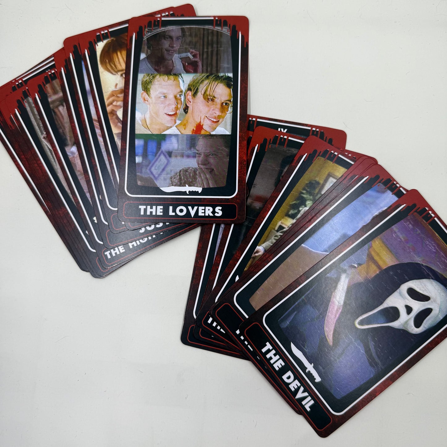 Scream inspired Major Arcana Tarot Deck | Occult Pop Culture