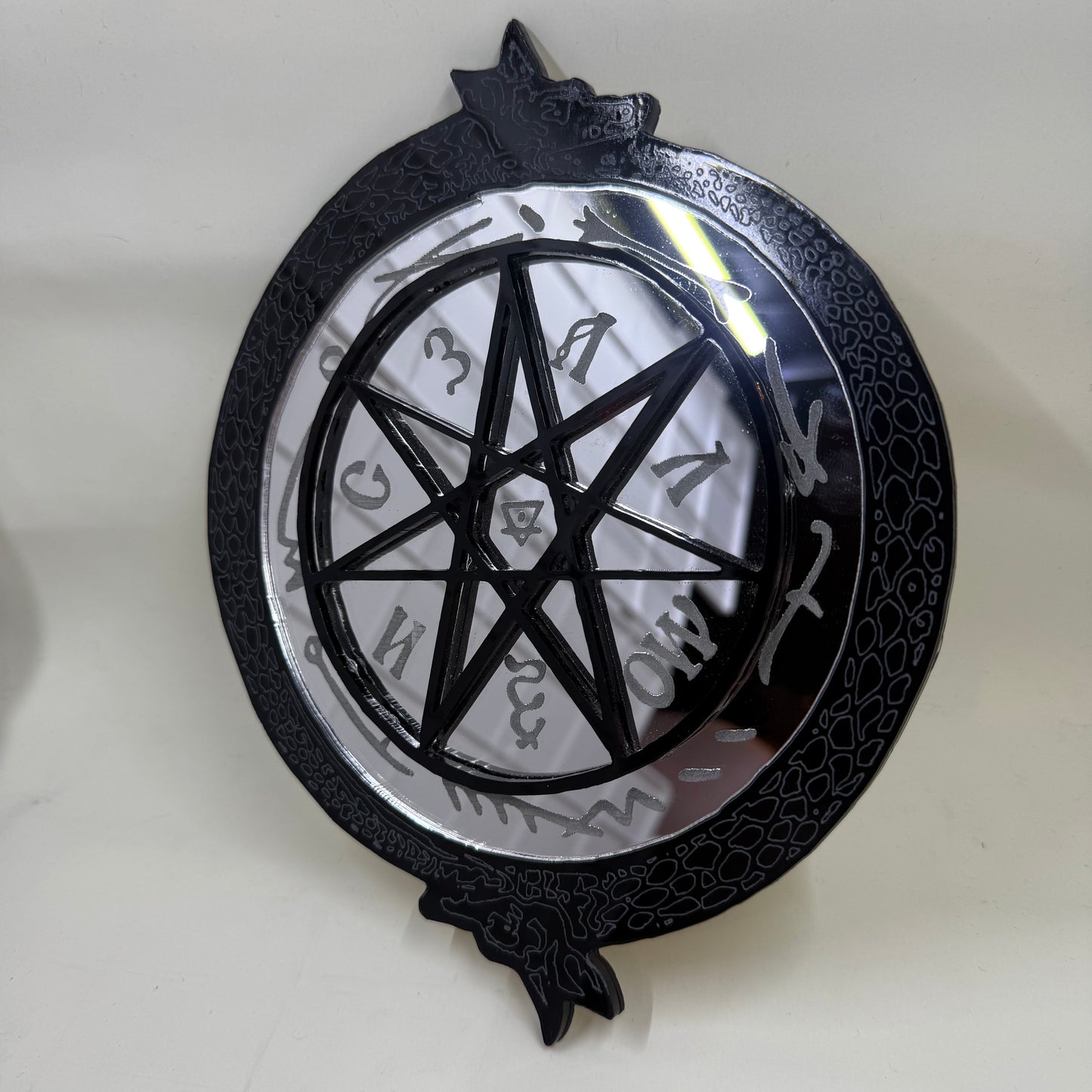 Nosferatu Sigil Wall Art – Engraved Mirrored Acrylic
