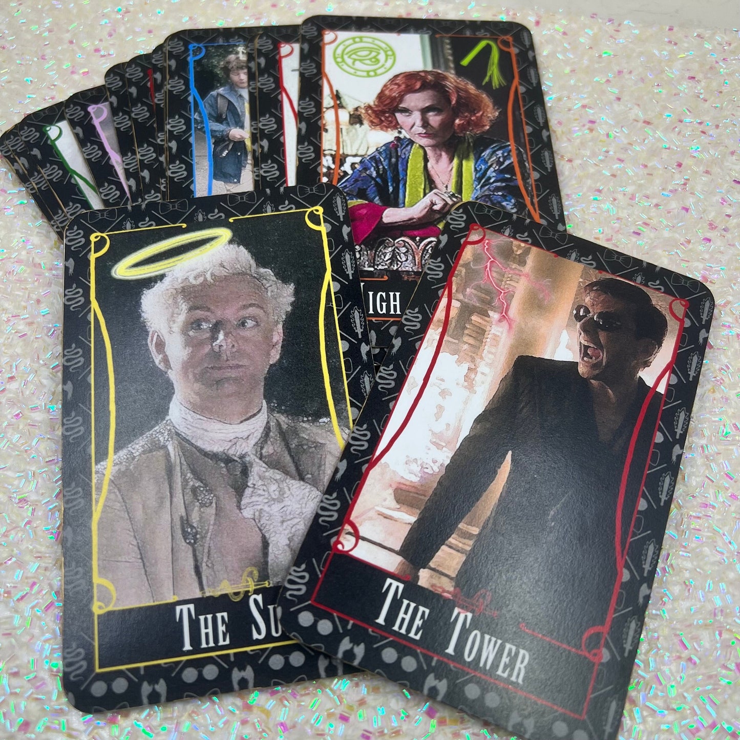 Good Omens inspired Major Arcana Tarot Card Set