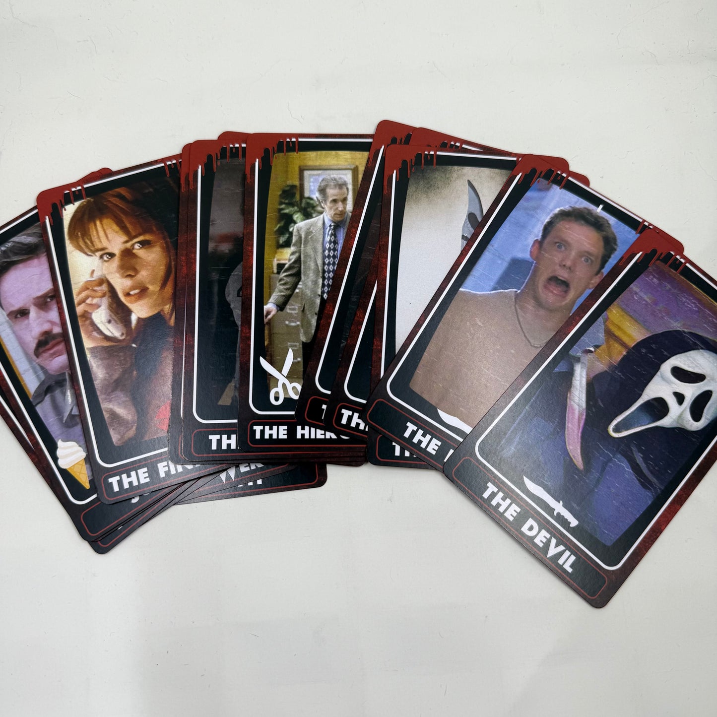 Scream inspired Major Arcana Tarot Deck | Occult Pop Culture