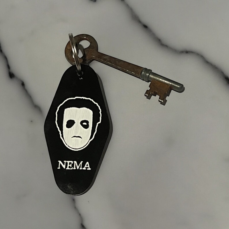 Frater Imperator, Ghost band inspired, vintage hotel motel keychain