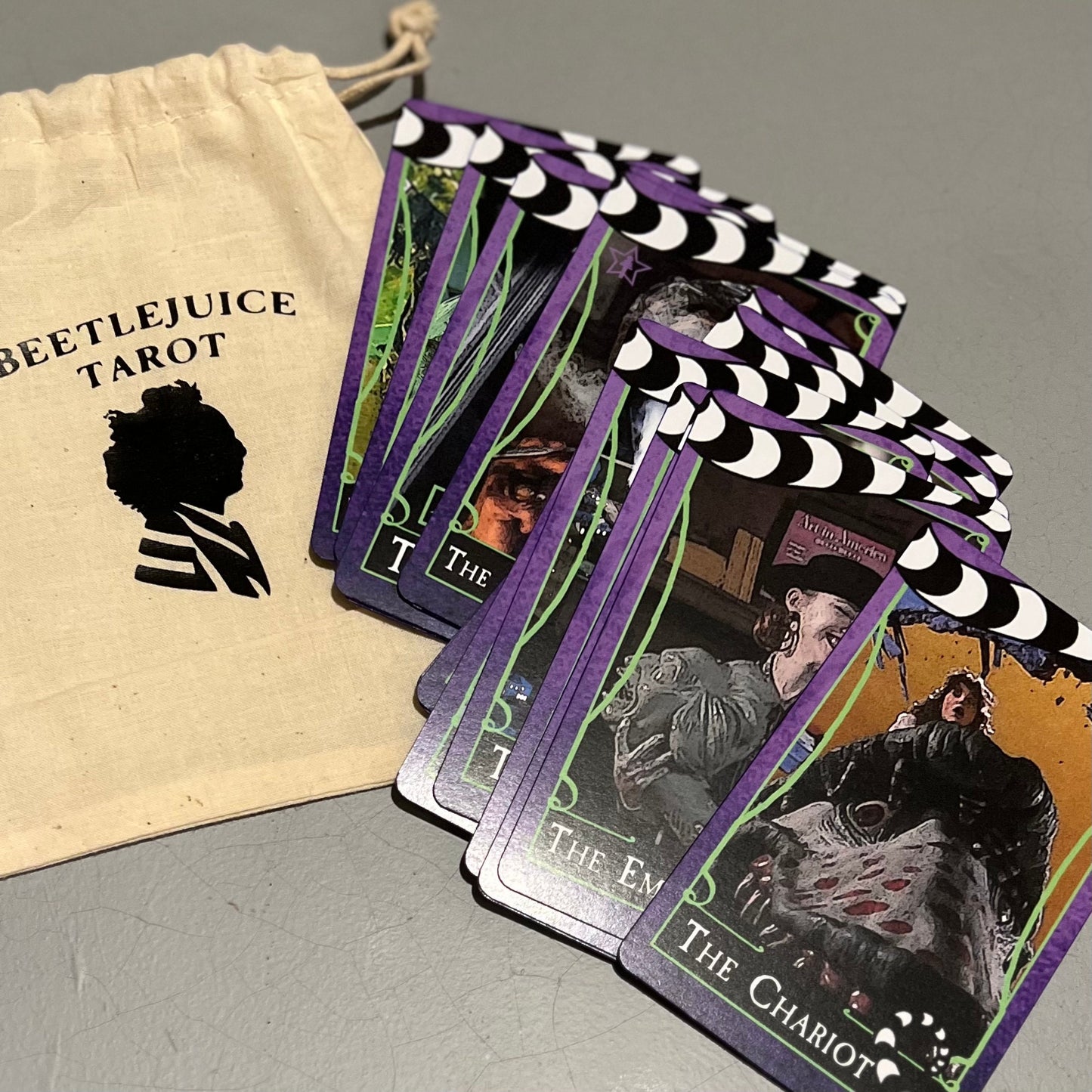 Beetlejuice inspired Major Arcana Tarot Deck | Occult Pop Culture