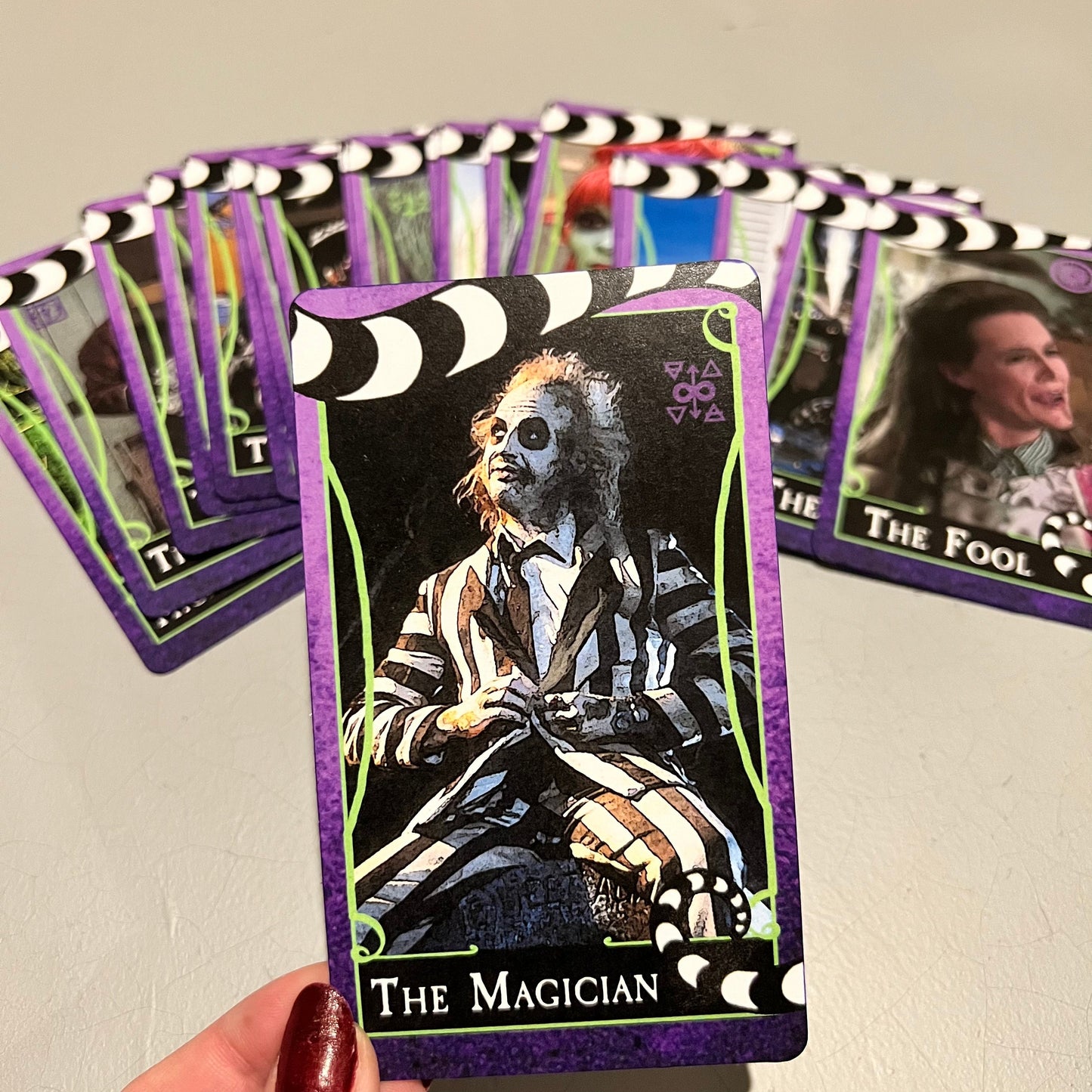 Beetlejuice inspired Major Arcana Tarot Deck | Occult Pop Culture