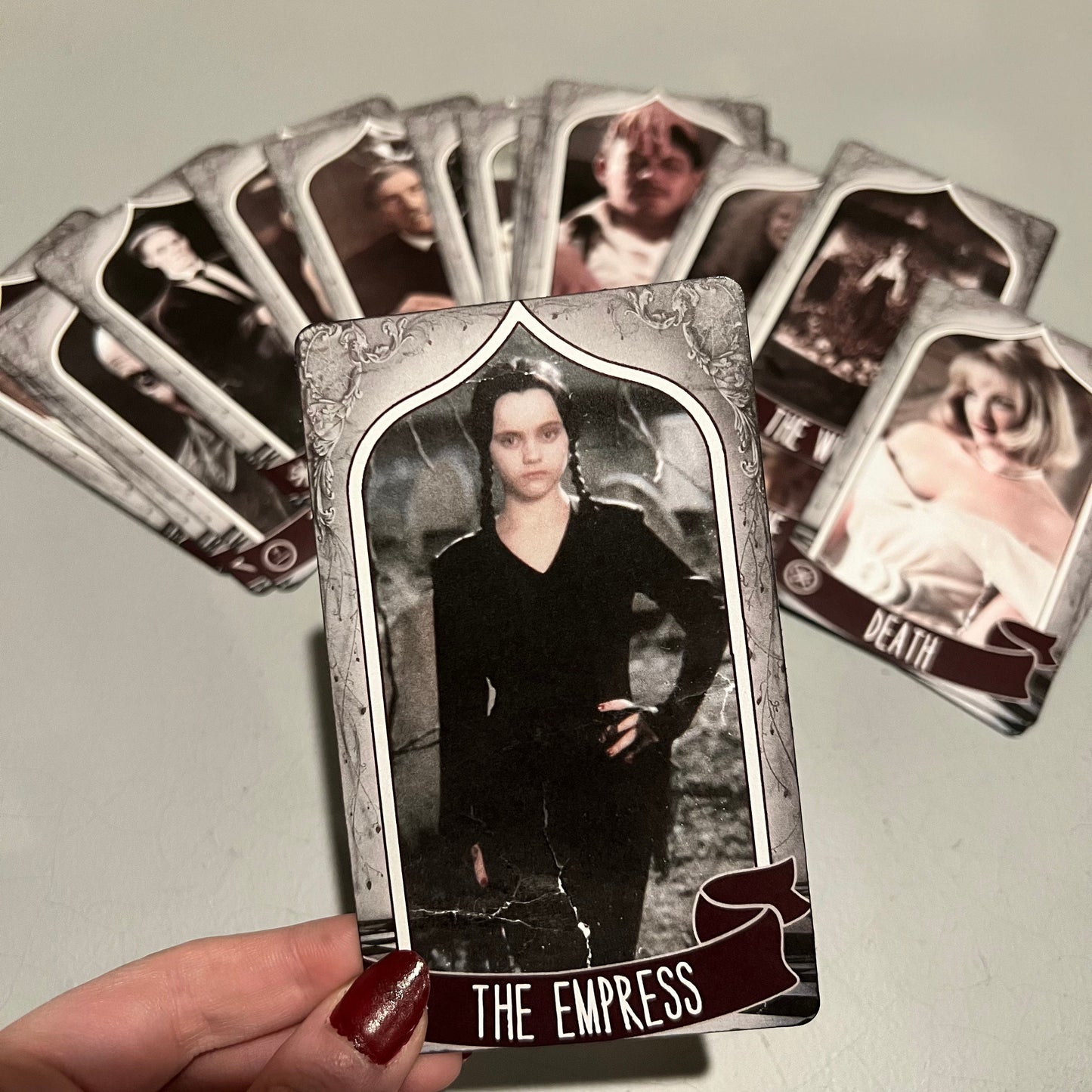Addams Family inspired Major Arcana Tarot Deck