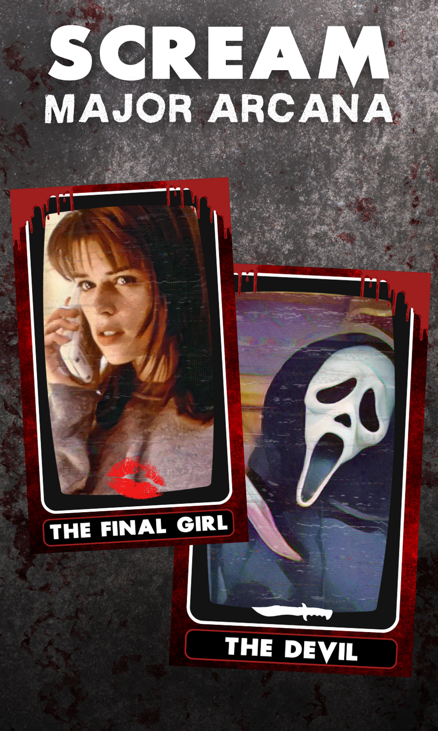 Scream inspired Major Arcana Tarot Deck | Occult Pop Culture