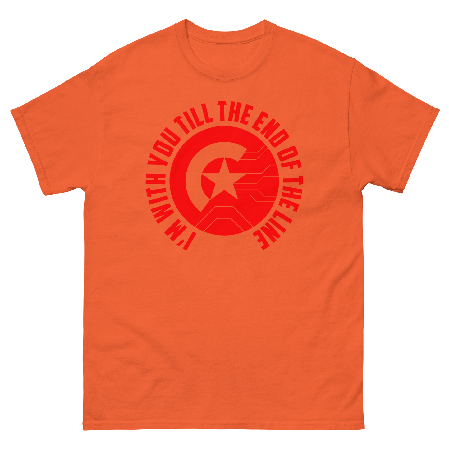 Till the End of the Line | Captain America Inspired T-Shirt
